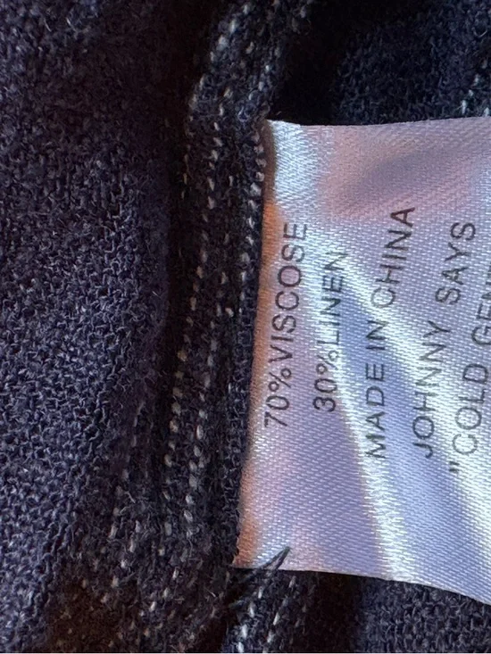 Johnny Bigg Blue Everett Stripe Linen Blend Button-Down Shirt XL NWT - Picture 7 of 7